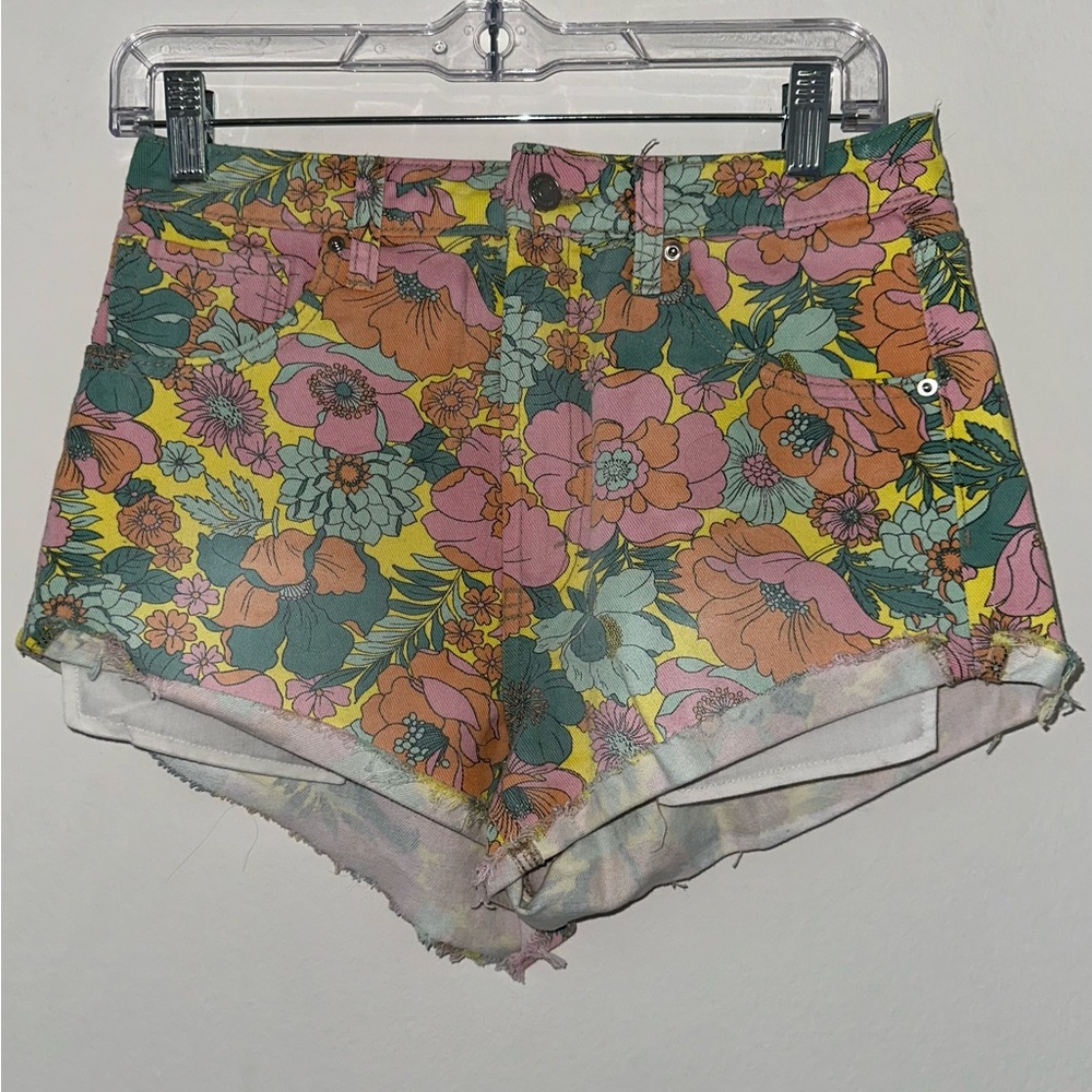 Floral printed shorts